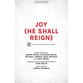 Joy (He Shall Reign) SATB choral sheet music cover
